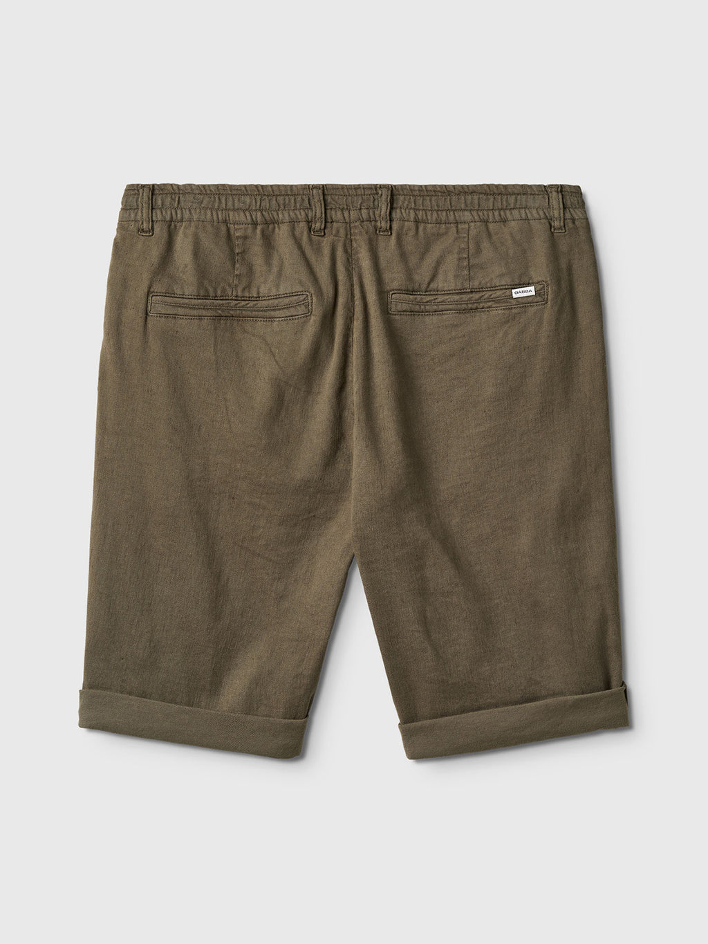 Jet Twill Linen Shorts - Dusty Olive