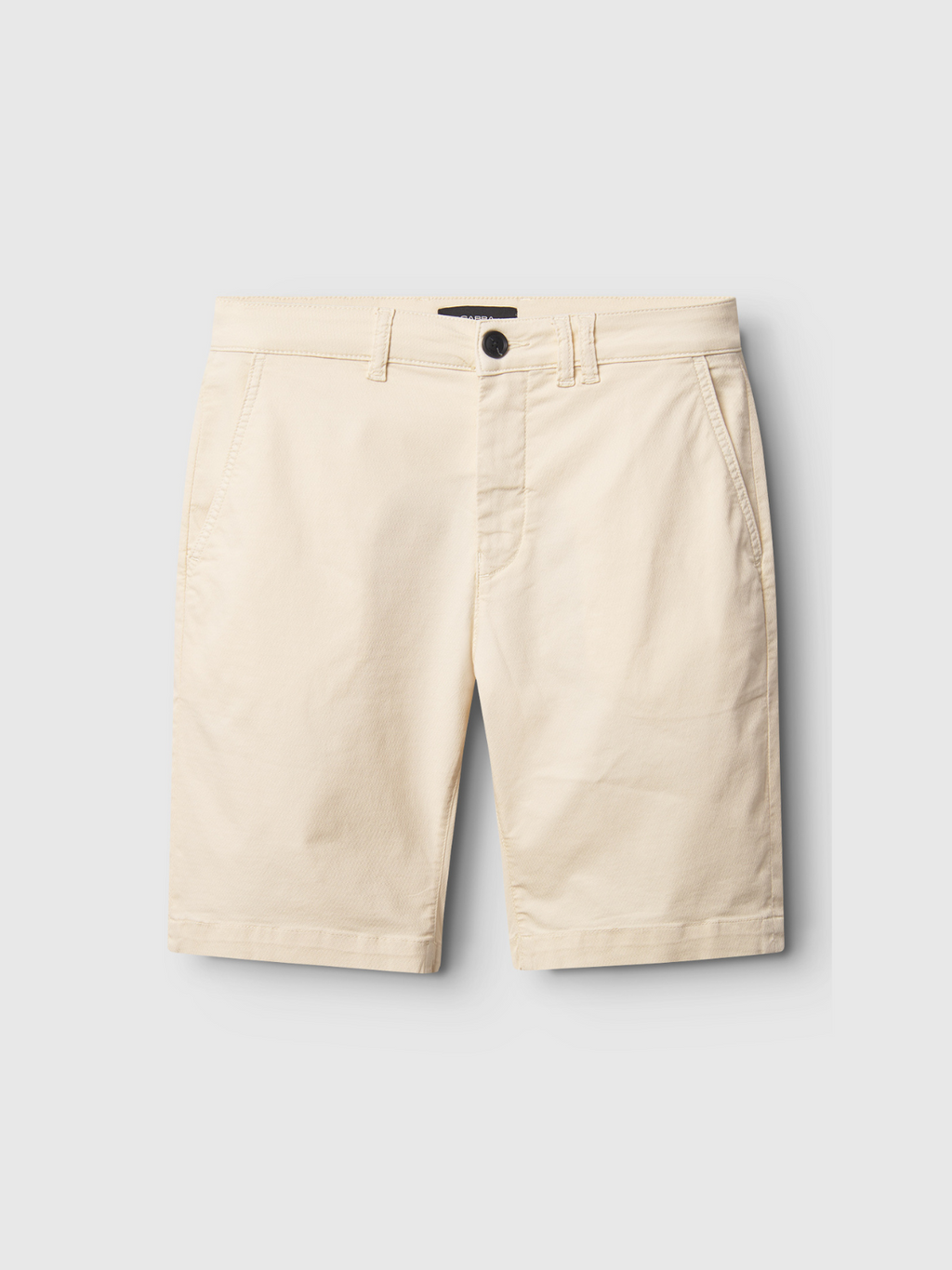 The Gabba Jet K3280 Dale Shorts in Ecru Light feature belt loops, a button closure, and front pockets for a comfortable, timeless look, shown against a light gray background.