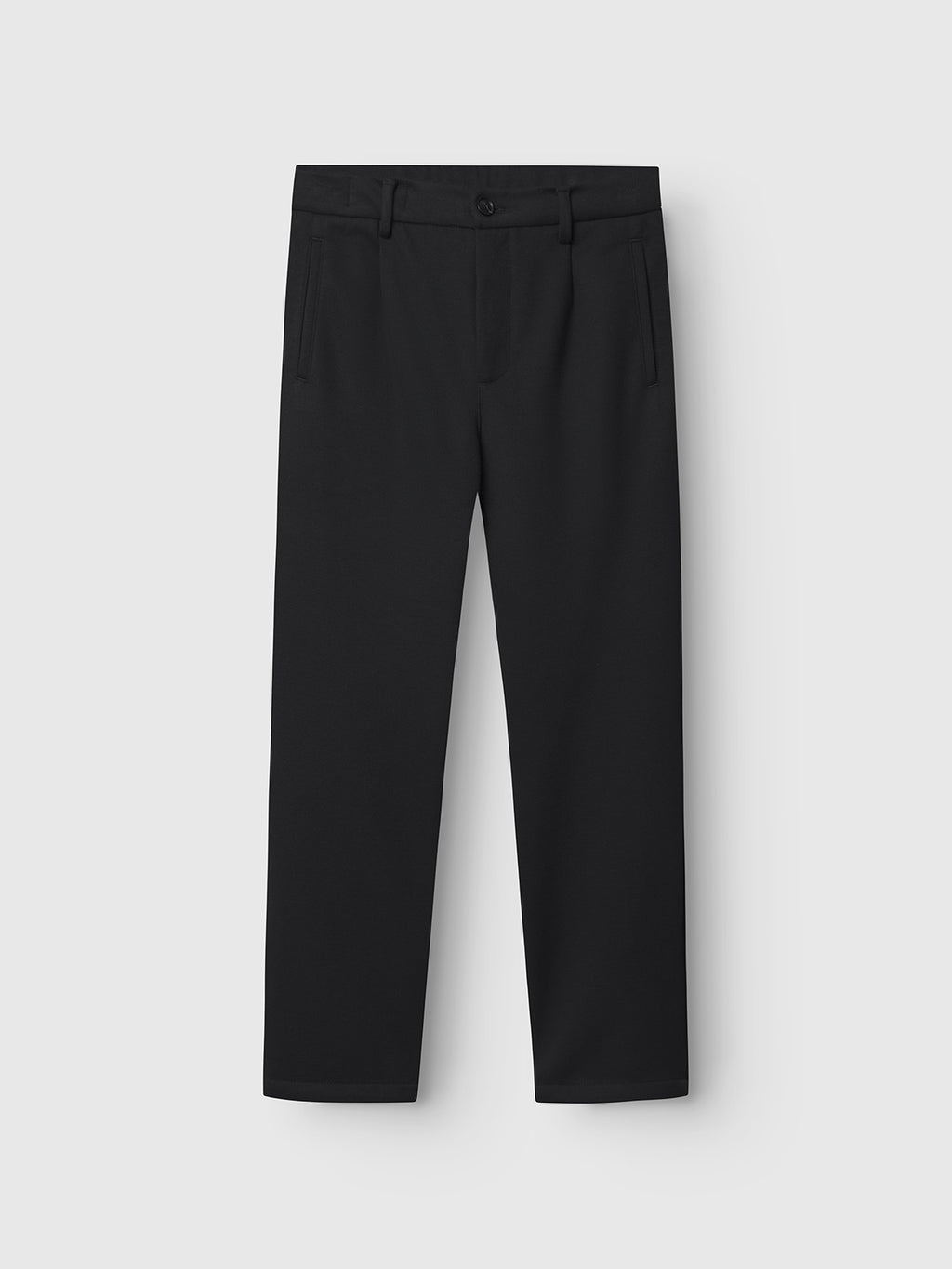 The Gabba Tito GKnit - Meteorite pants, displayed on a light gray background, showcase an innovative knit structure with a regular straight fit. They include belt loops and a button closure at the waistband.