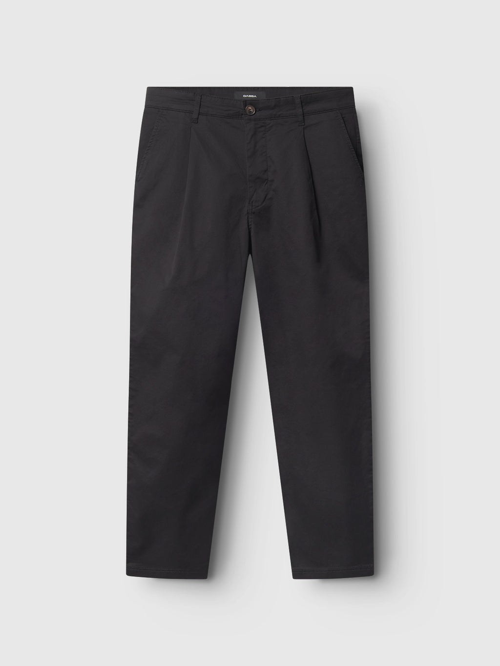 The Gabba Joe Unite - Black pants feature a button and zip closure, side pockets, and a flat front. These relaxed fit, tapered leg pants offer a casual look, shown against a light gray background.