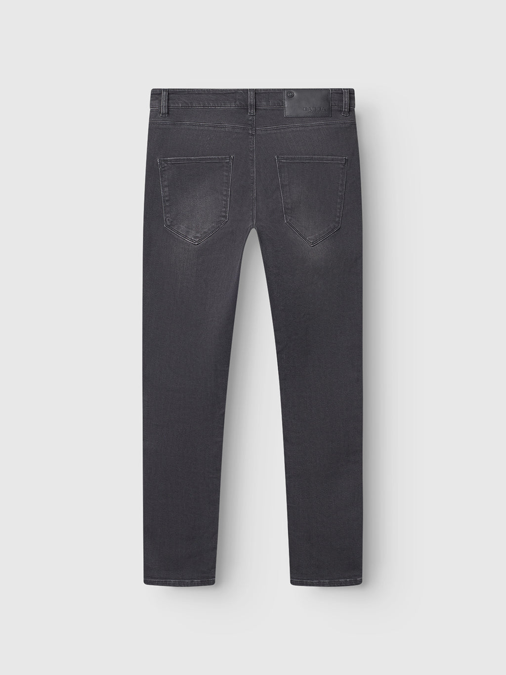 The GABBA Rey Thor Jeans in denim wash, shown from the back with two rear pockets and subtle stitching, offer a slim fit for a relaxed look, laid flat on a light gray background.