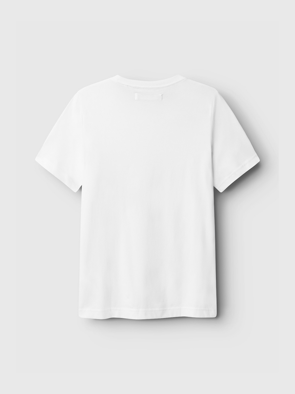 The Gabba Dune Logo SS GOTS t-shirt in white is displayed on a light gray background, shown from the back with no visible logos, designs, or patterns.