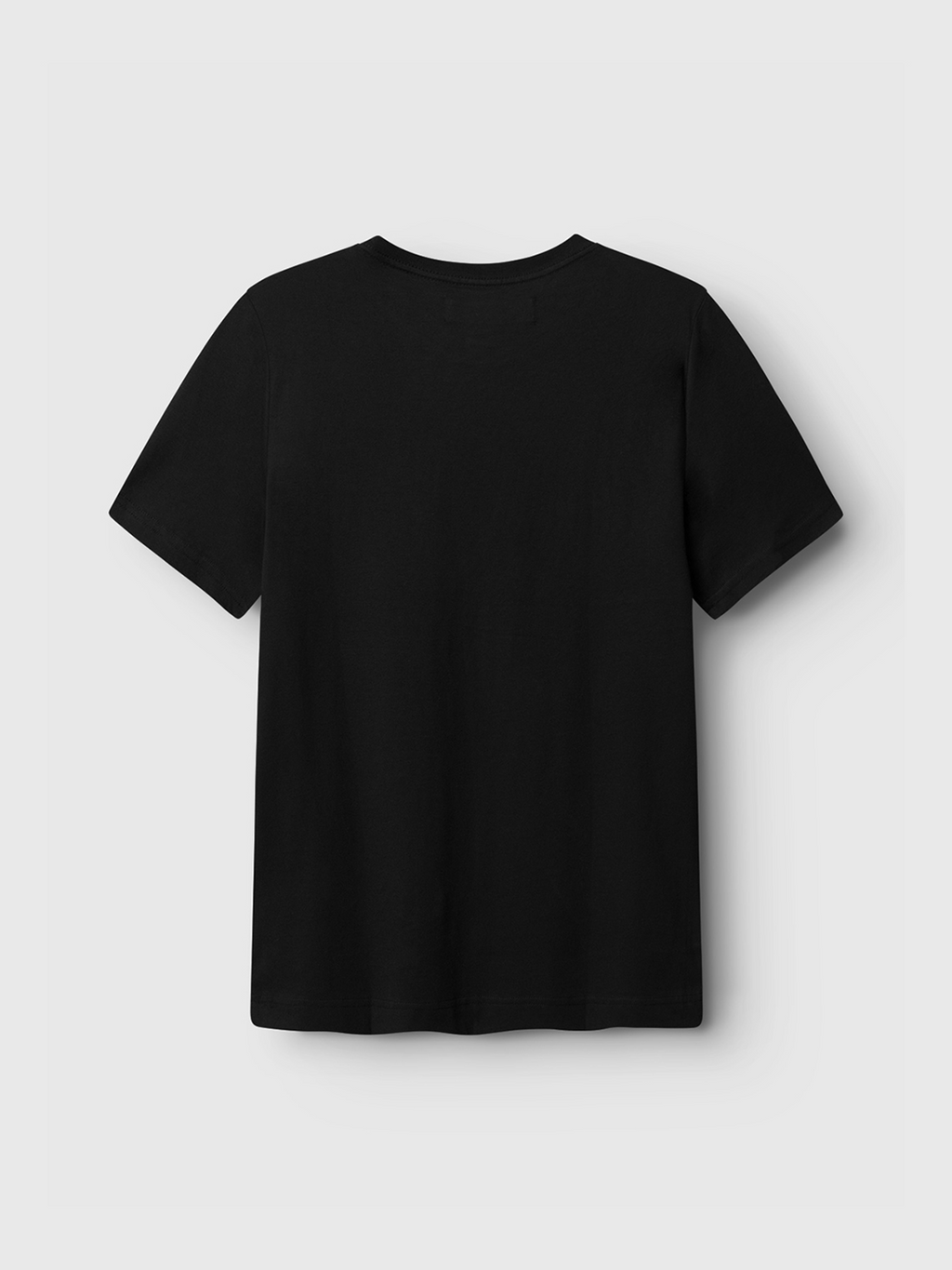 The Dune Logo SS GOTS - Black by Gabba is an organic cotton t-shirt, shown from the back against a light gray background.