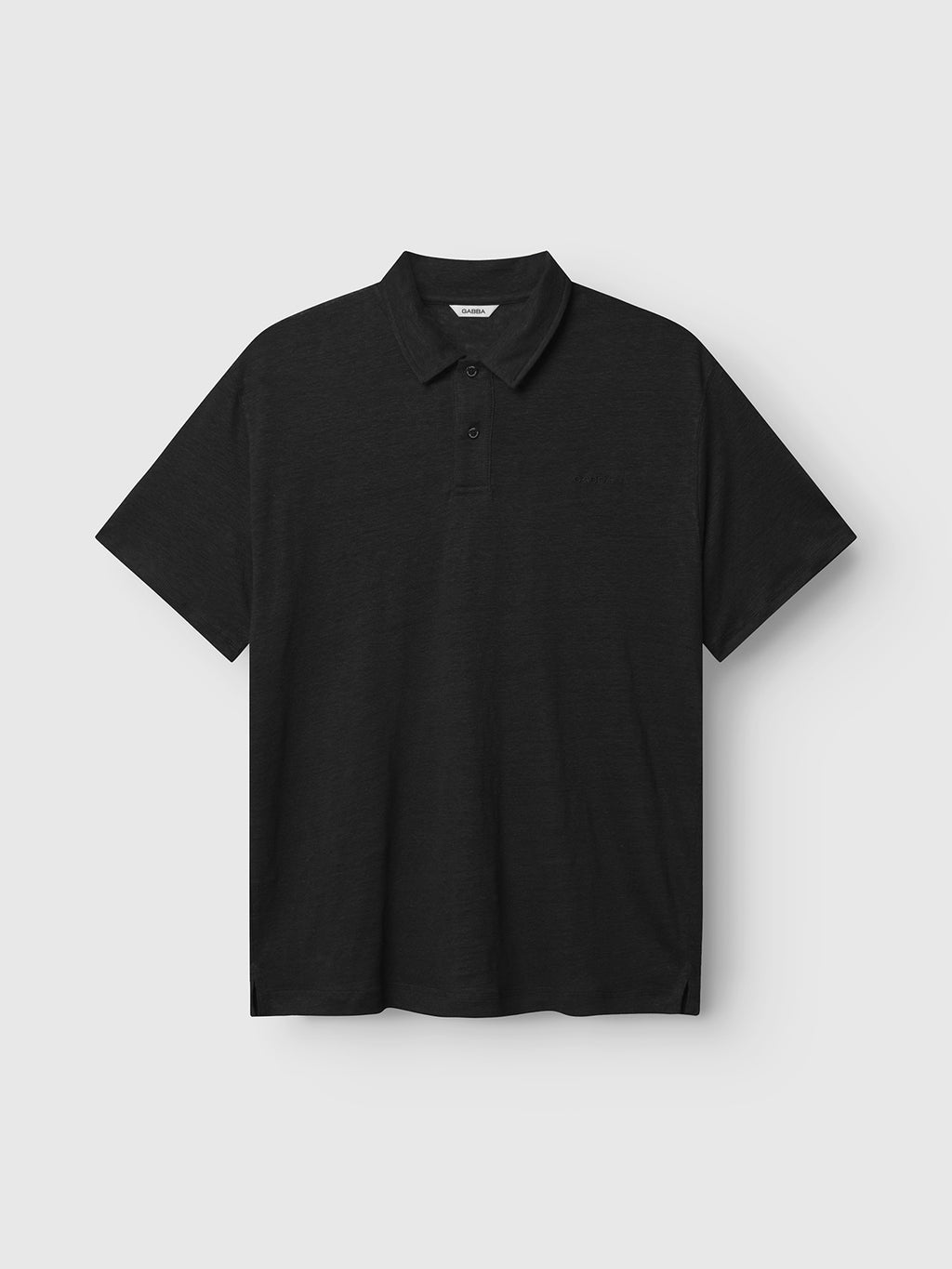 Duke Linen Polo SS - Black