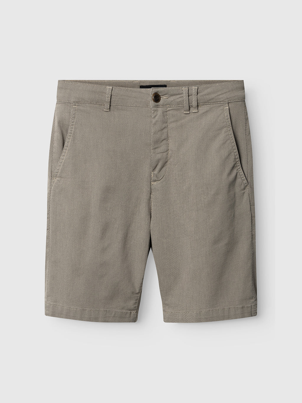 The Gabba GABjet K3280 Dale Shorts in Humus feature a comfortable fit with front pockets, belt loops, and a button closure, shown laid flat against a plain white background.