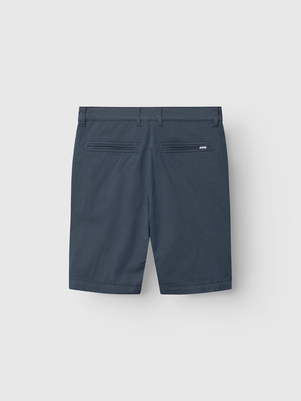 Gabba GABjet K3280 Dale Shorts in Bering Sea navy, shown from the back with a classic fit, two buttonless welt pockets, and belt loops on the waistband, displayed on a plain light gray background.