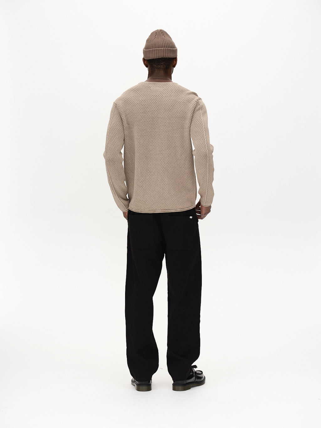 Lima Bow Ls - Sand Cashmere