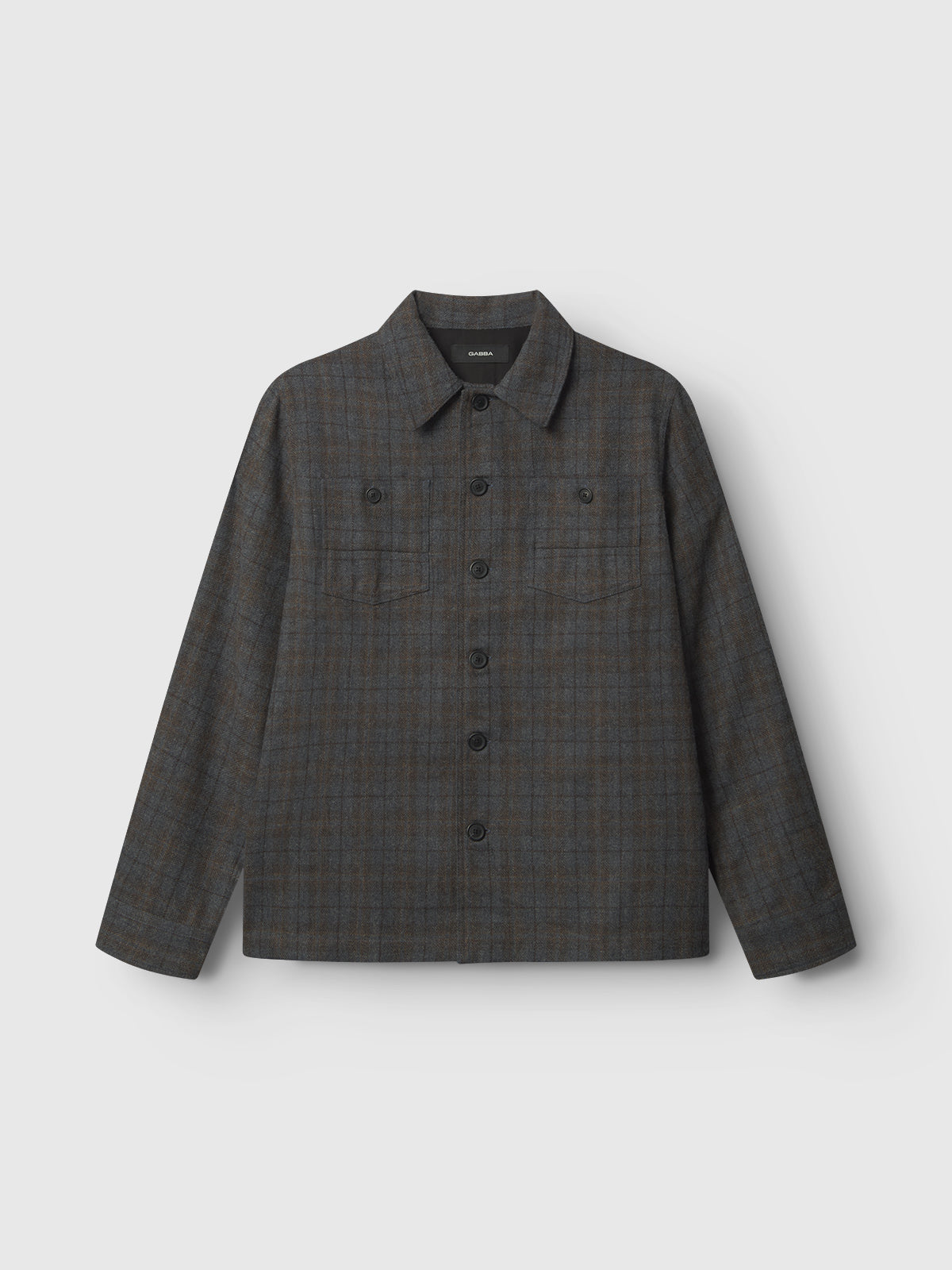 ジャケット・アウター shareef   WOOL CHECK LONG SHIRTS Wool Overshirt – Search and State