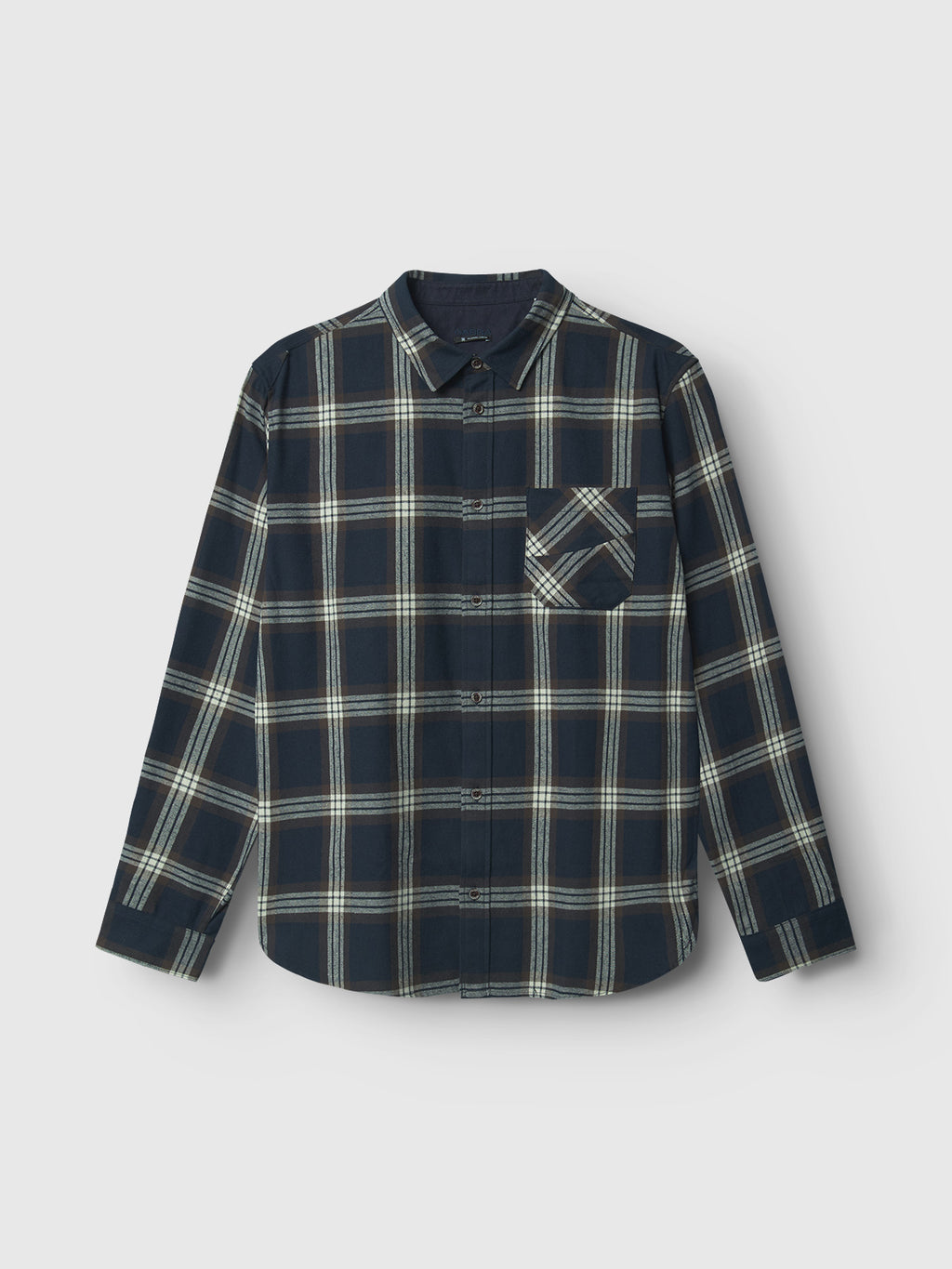 New York PKT Check LS - Navy Check