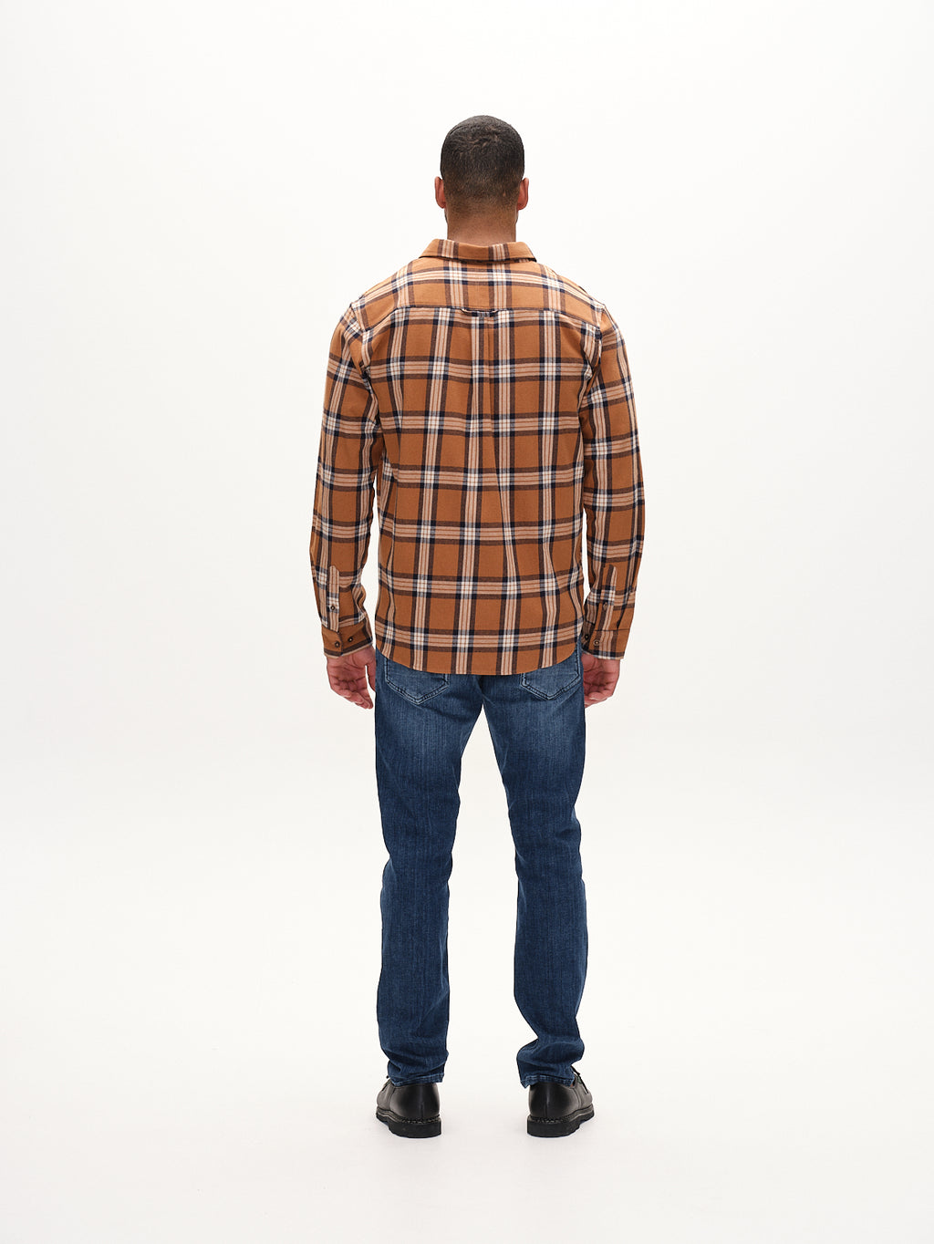 New York PKT Check LS - Brown Check