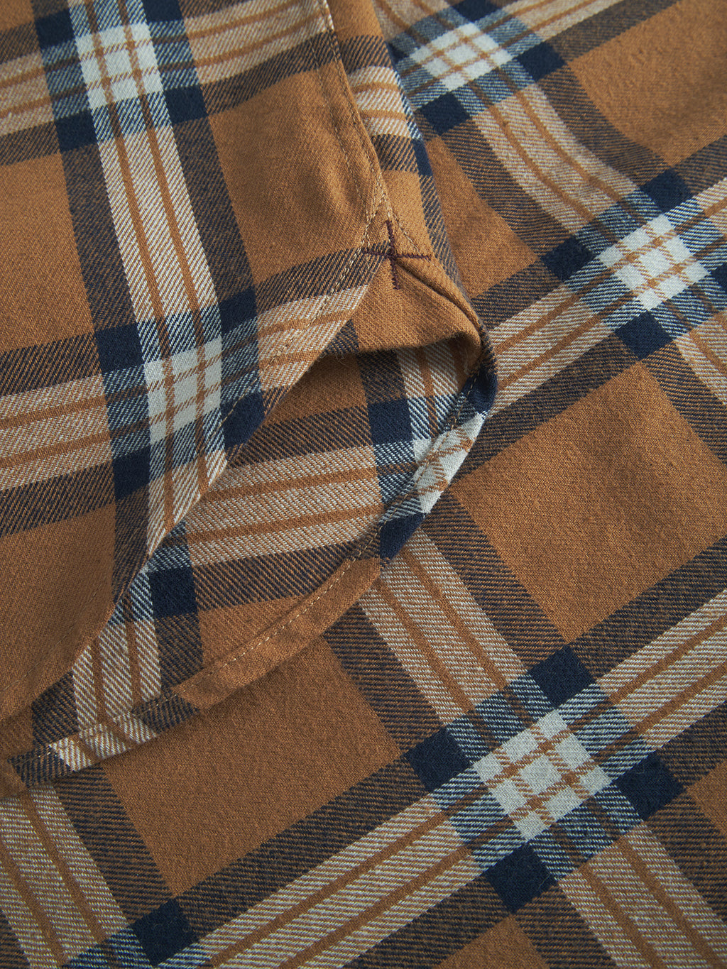 New York PKT Check LS - Brown Check