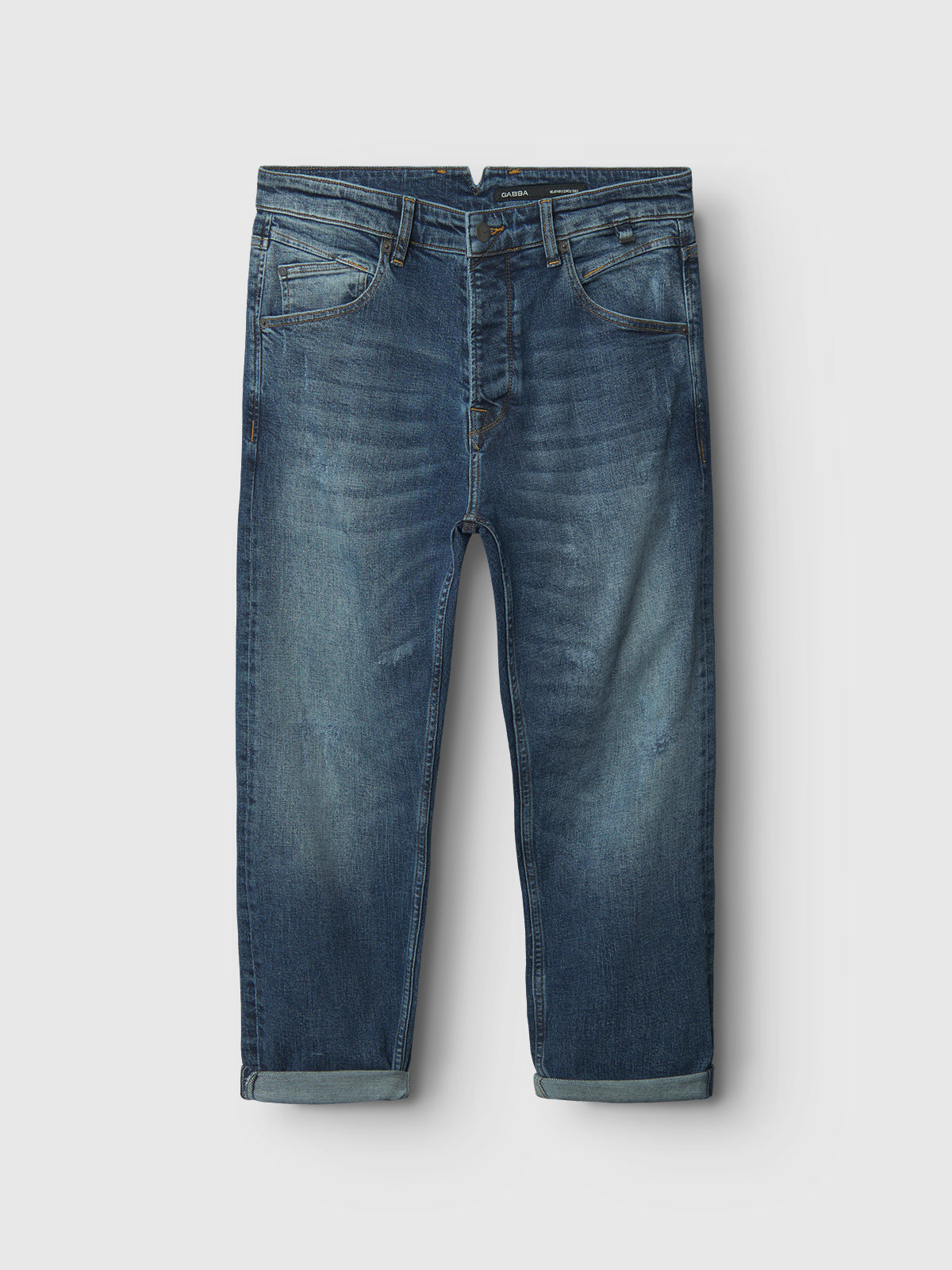 【BAON】24SS★ [BAONHAUS] Fillep Cut Washed Denim Pants bmm53039_ice grey_xl?$