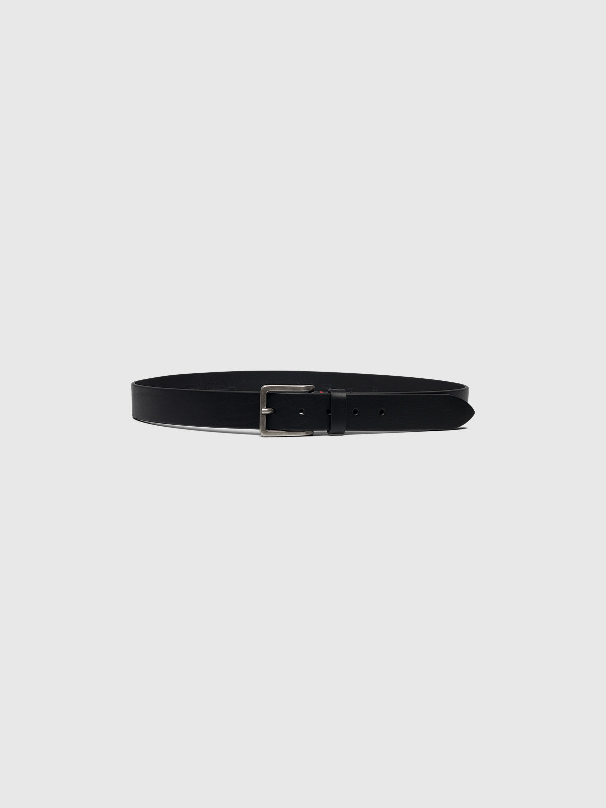 A&S thin bucklebelt ブラック ROCKIN AND ROLLING BLACK AND ANTIQUE SILVER DOUBLE BUCKLE