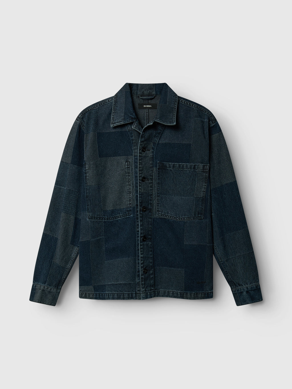 Scandi Indicheck - Dark Blue Denim