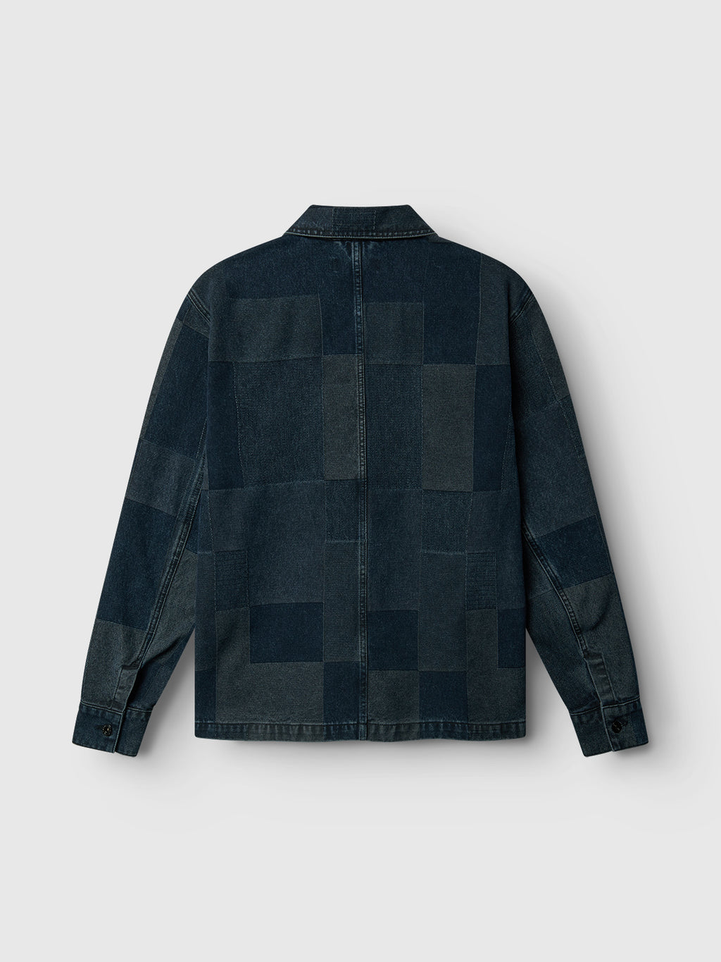 Scandi Indicheck - Dark Blue Denim