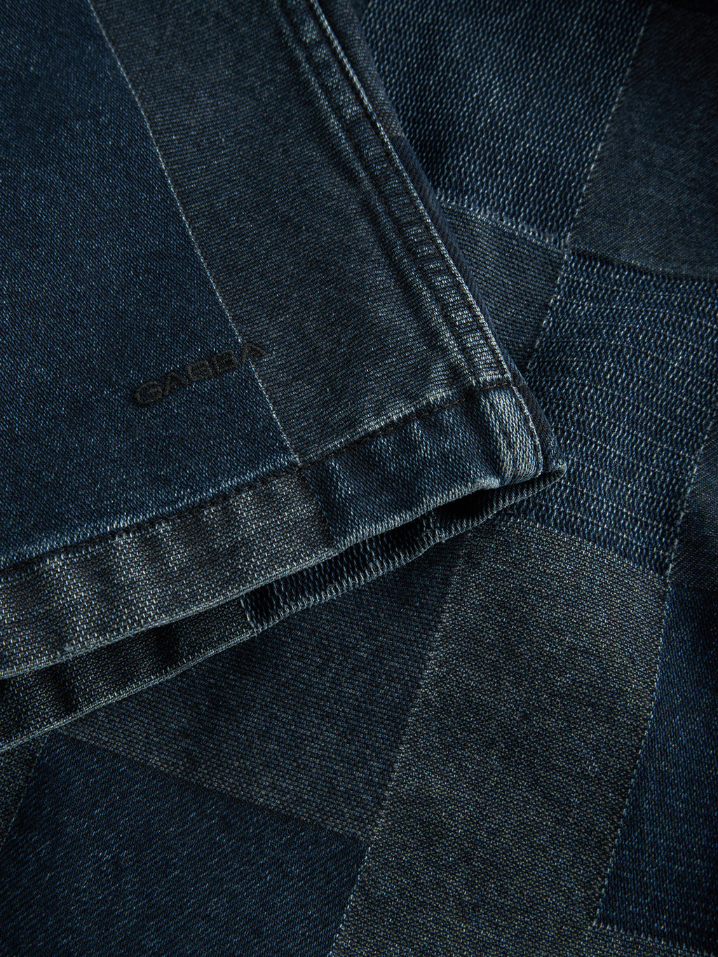 Scandi Indicheck - Dark Blue Denim