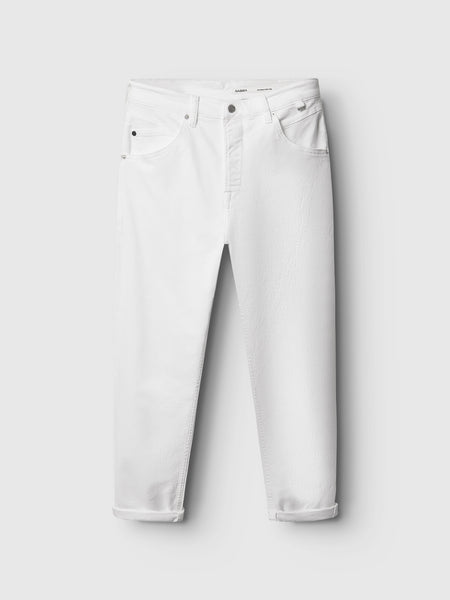 See by Chloé Women's Topstitched White Denim - Buttercream