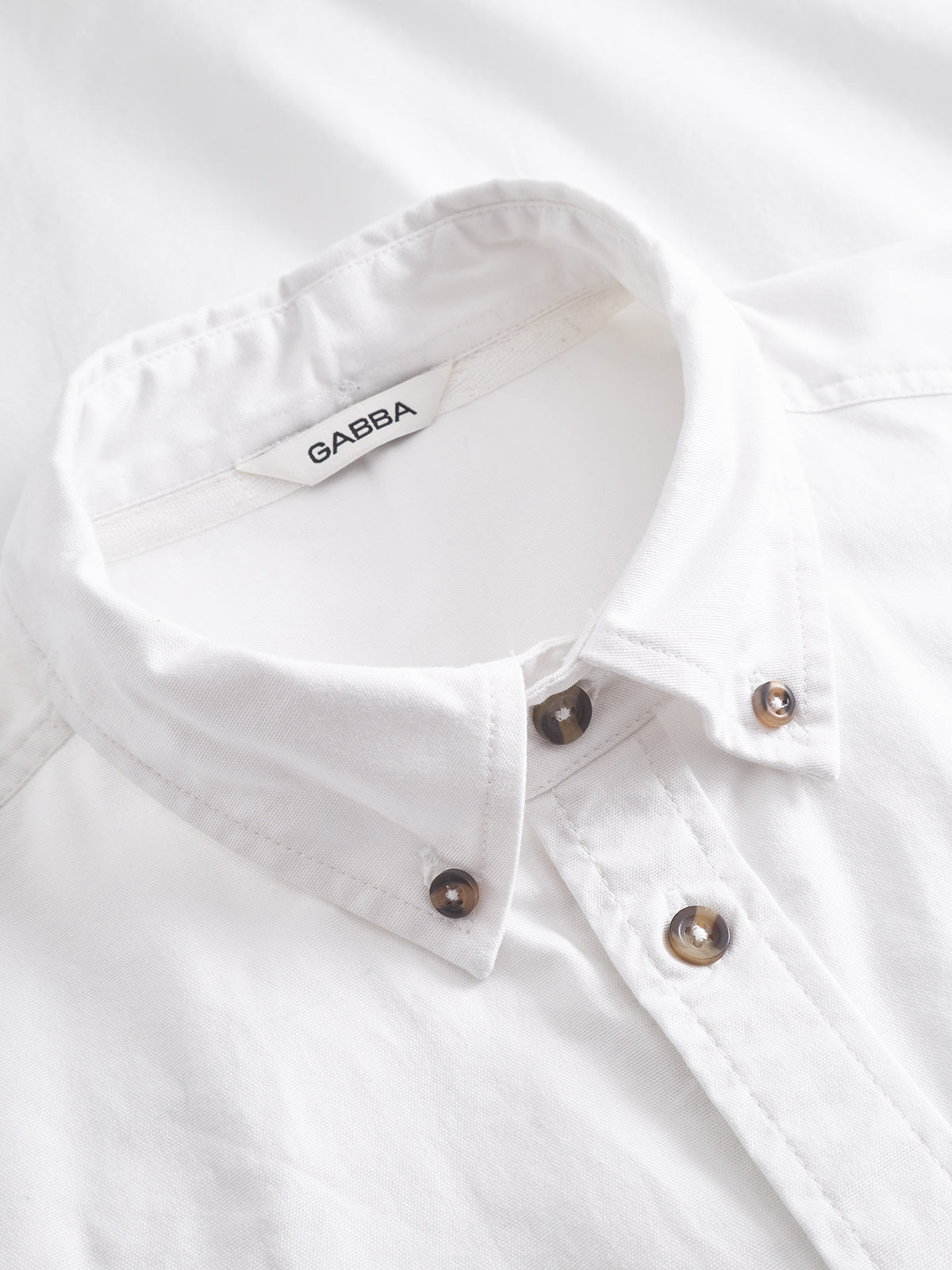 ★GLOWNY★G CLASSIC RIB SQUARE LONG SLEEVE (WHITE)★正規品 BESPOKE - Men's White Long Sleeve Dress Shirt - Modern Fit