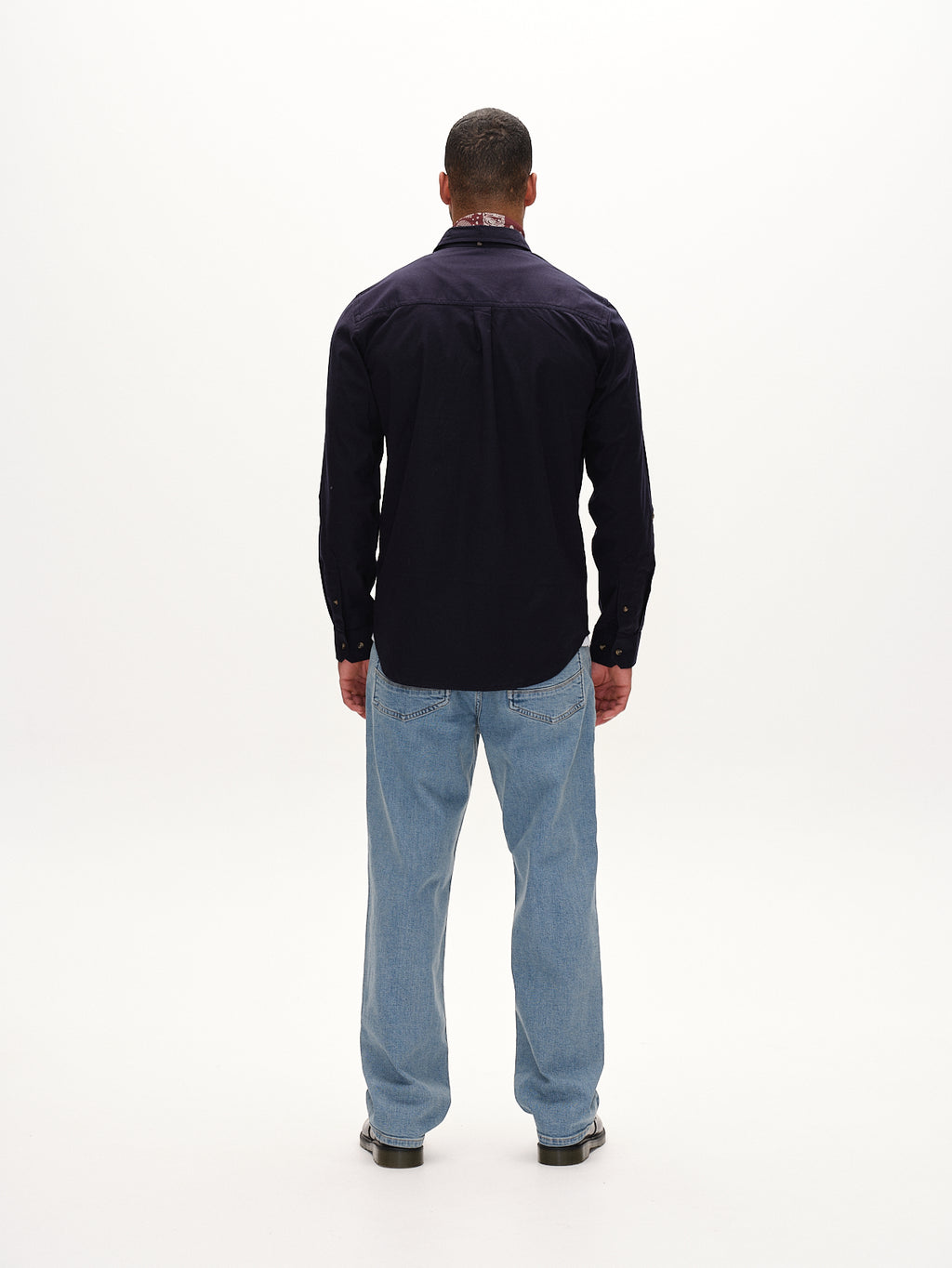 Bent Reg Ox LS - Dark Navy