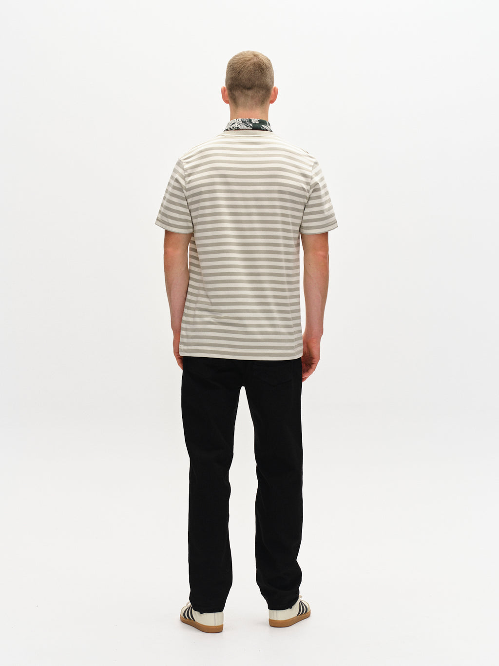 Dune Logo Stripes SS GOTS - Green Stripe