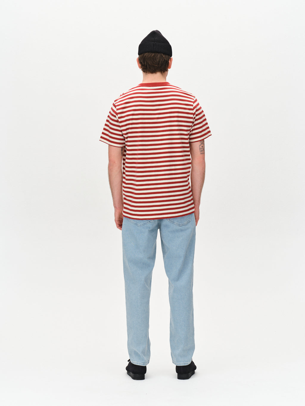 Dune Logo Stripes SS GOTS - Red Stripes