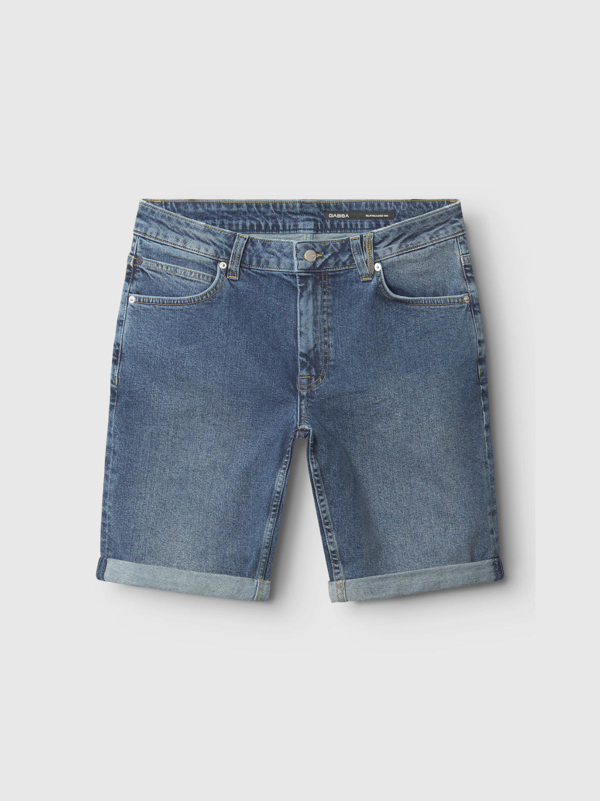 【BAON】[unisex] Rikako Cat Washing Banding Bermuda Denim Pt Tropical pants series