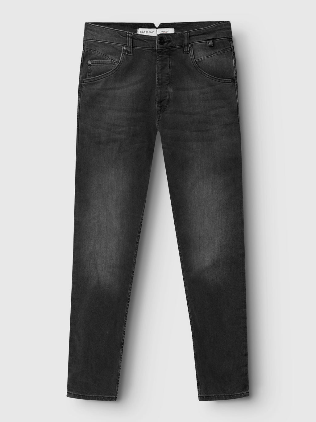 The GABBA GABalex Thor Cropped Jeans feature a denim wash, classic five-pocket style, fashion-forward fit, and button and zip closure, shown flat against a white background.