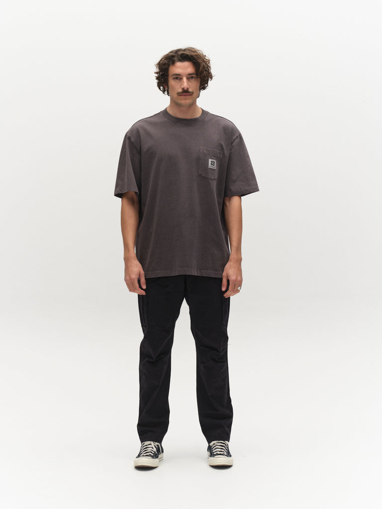 GABnigel Wix Pkt Boxy Hour SS T-Shirt - Dk. Grey – Gabba