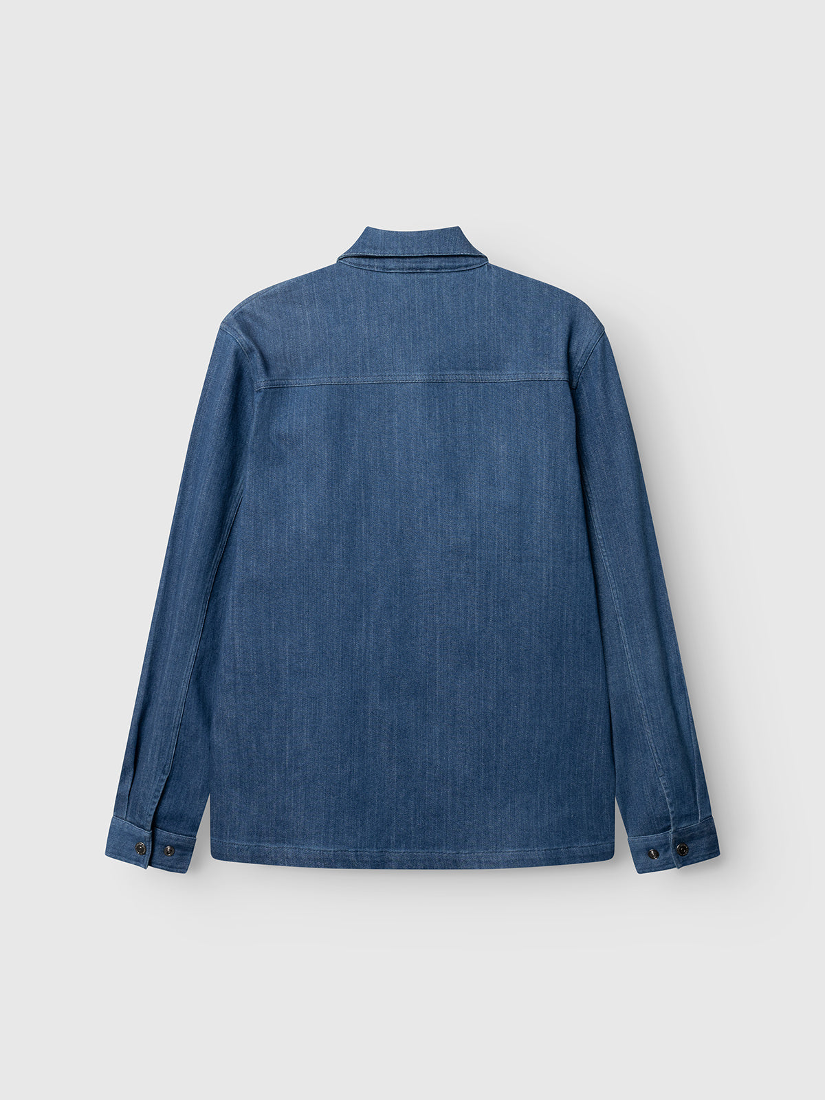 GABbeta Denim LS Overshirt - Mid Blue Denim – Gabba
