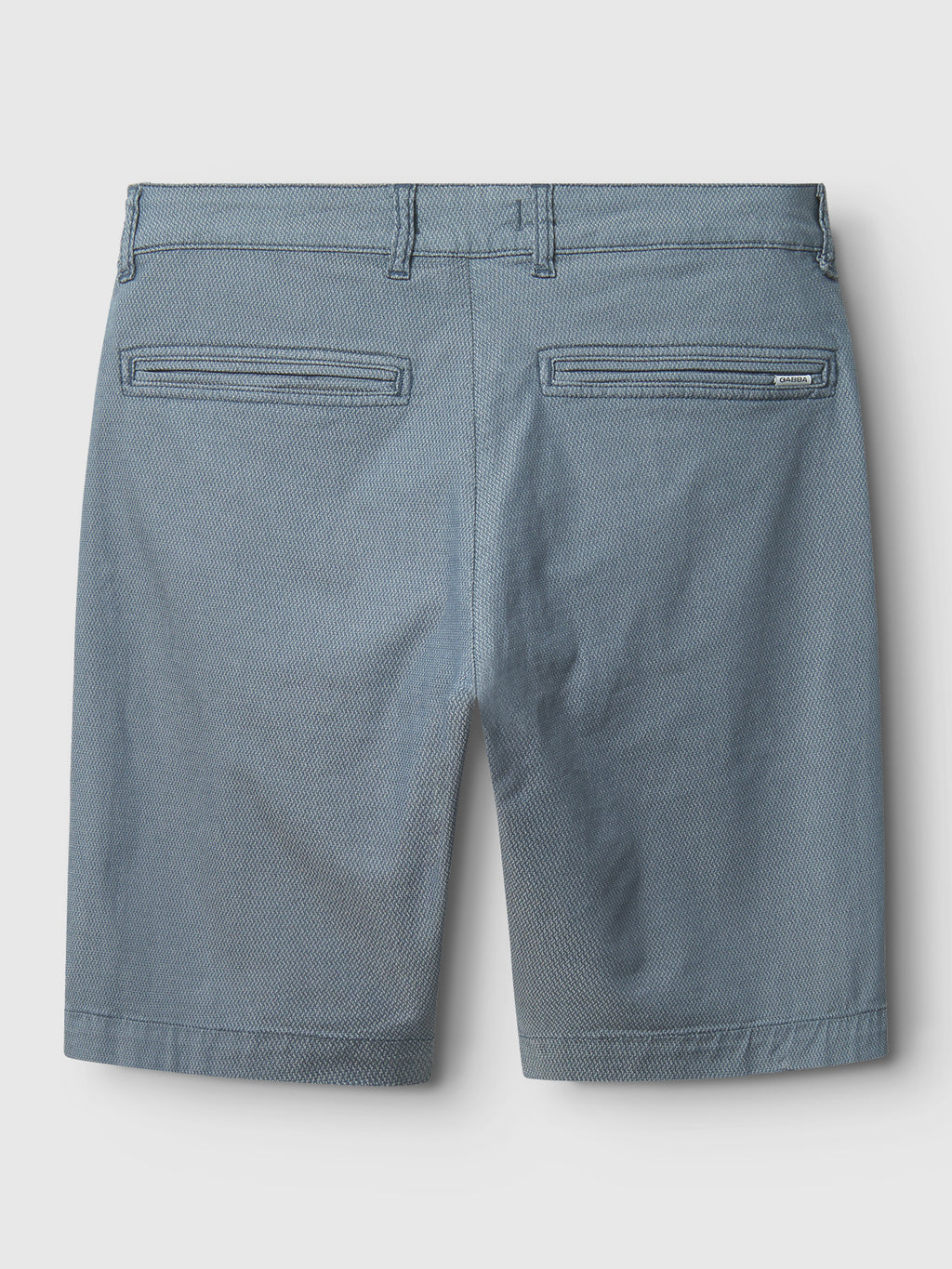 The Gabba GABjet K3280 Dale Shorts in blue offer a relaxed fit, two back welt pockets with button closures, and belt loops—ideal comfortable men's shorts for any occasion.