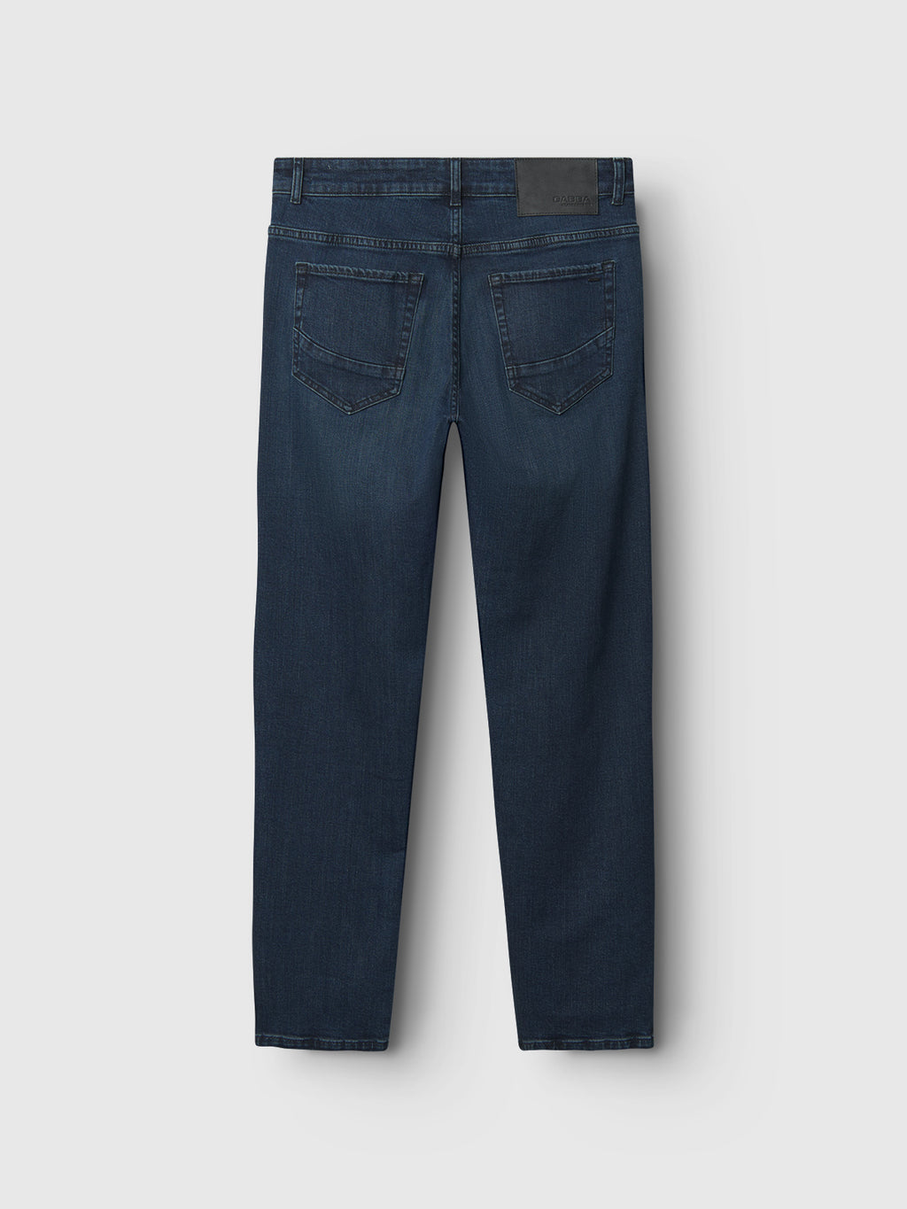 The Gabba GABmarc Mego - Dark Blue Denim slim fit jeans are shown from the back with two rear pockets and a black waistband label, displayed against a plain white background.