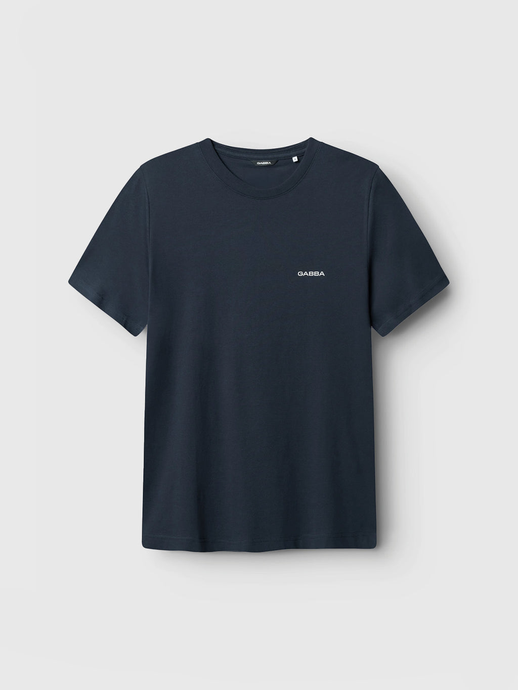 A classic fit, short-sleeved Gabba GABdune Logo GOTS SS T-Shirt in Total Eclipse (dark navy blue), featuring a small white 