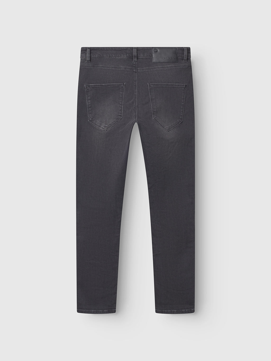 The GABBA GABrey Thor Jeans in denim wash are slim fit, shown from the back with two rear pockets, belt loops, and a black waistband patch against a light background for a relaxed vibe.