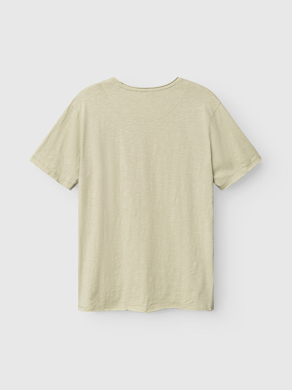 The Gabba GABkostant New SS t-shirt in Alfa Green, made from 100% cotton slub fabric, is shown flat on a white background with its back visible.