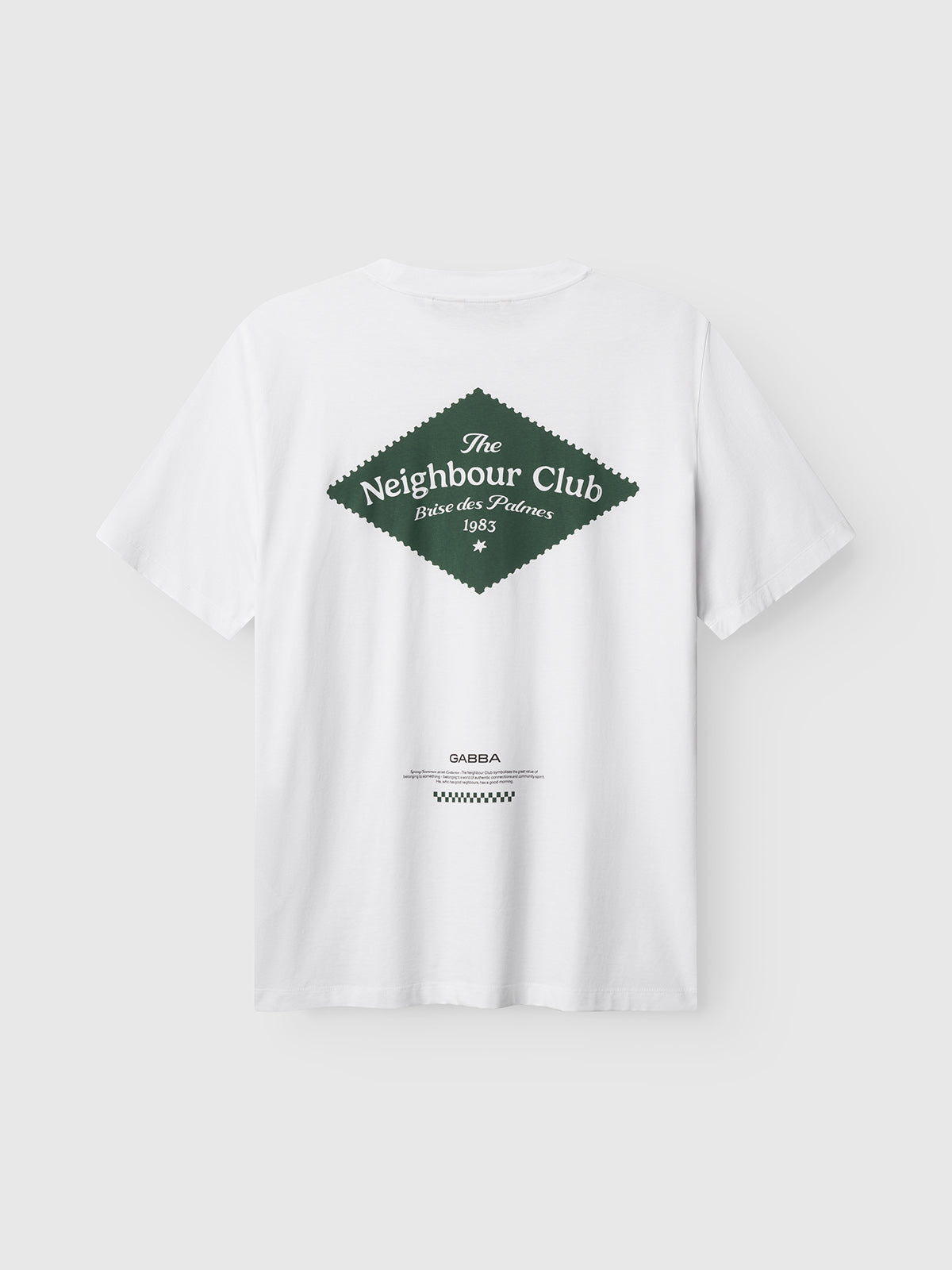GABnigel Boxy NBH SS T-shirt GOTS - White – Gabba