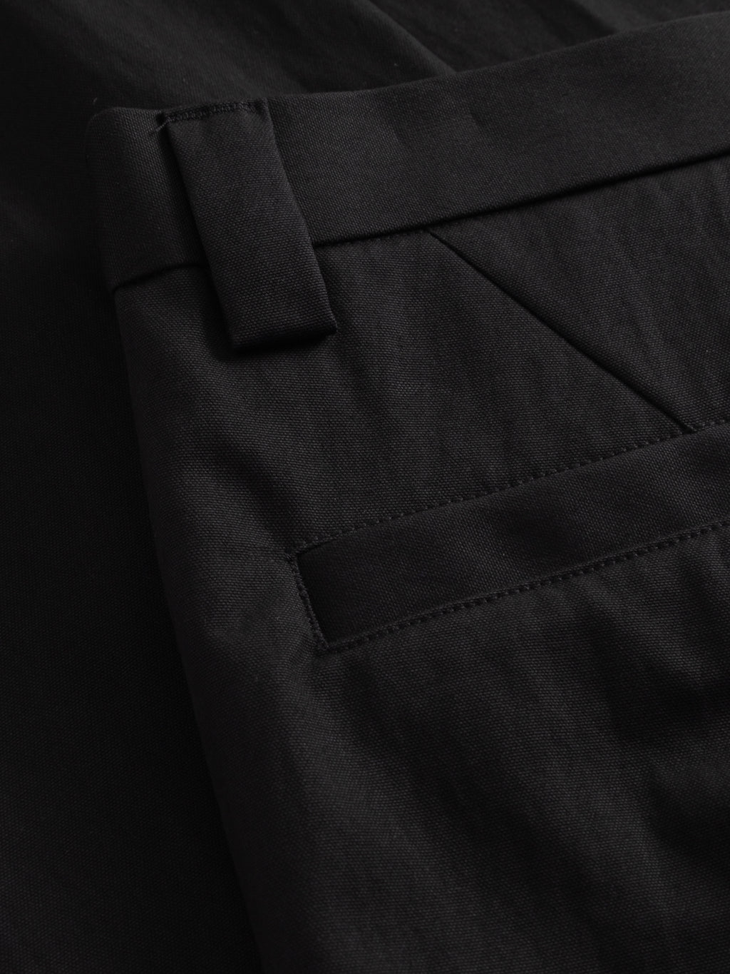 Close-up of the Gabba GABdenver Fuggies Pant - Black, highlighting its durable fabric, neat stitching, belt loop, waistband, and side pocket.