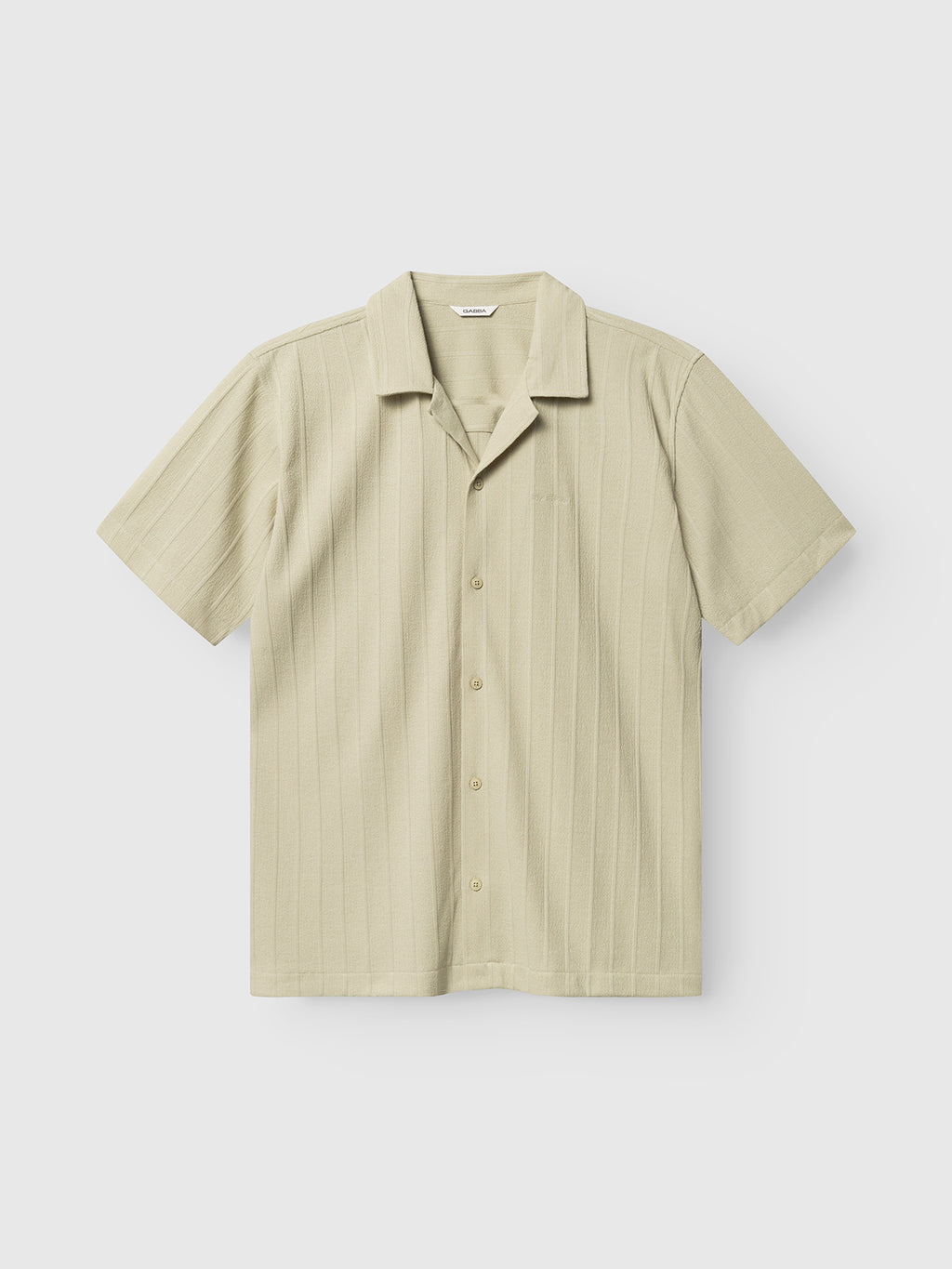 The Gabba GABvalente Armor SS T-Shirt in Alfa Green, a short-sleeve cotton-blend tee, is laid flat on a plain white background.