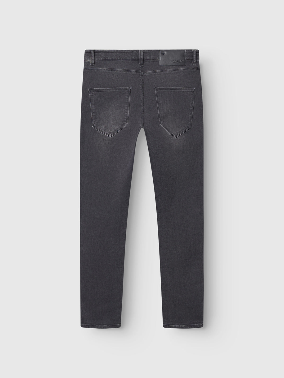 The GABBA GABrey Thor Jeans in denim wash are shown from the back, featuring two back pockets and a black waistband patch, laid flat on a light gray background for a laid-back vibe.
