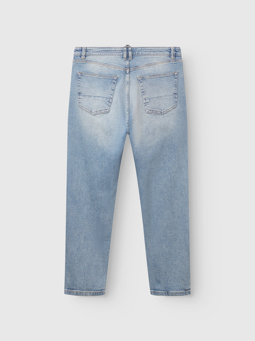 Gabba GABcarl CrosV2 Jeans in light blue denim shown from the back, with two rear pockets, belt loops, and a straight-leg fit against a plain white background.