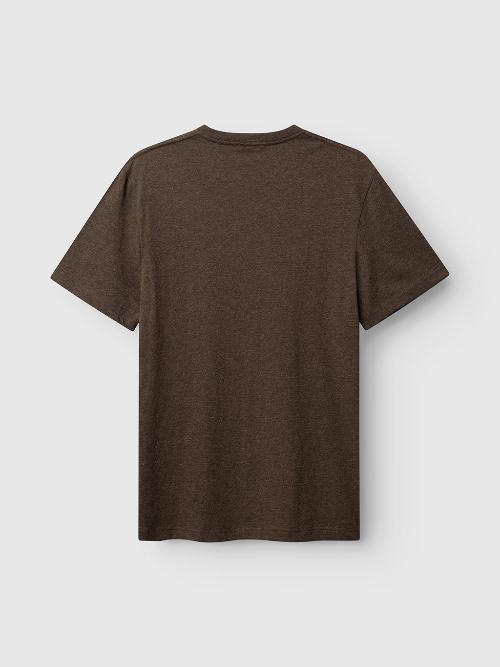 The Gabba GABdune Melange New SS T-Shirt in Brown Slate, a regular fit style made from soft melange jersey, is displayed against a light background and shown from the back with no visible logos or designs.