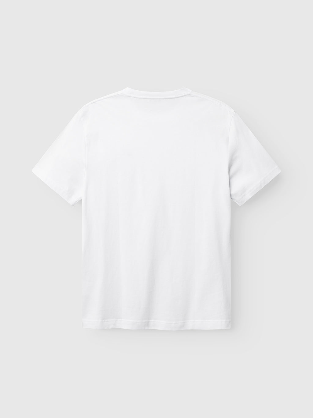 The Gabba GABdune Element GOTS SS T-Shirt in white, classic fit, is shown from the back on a light gray background with no visible logos, patterns, or designs.