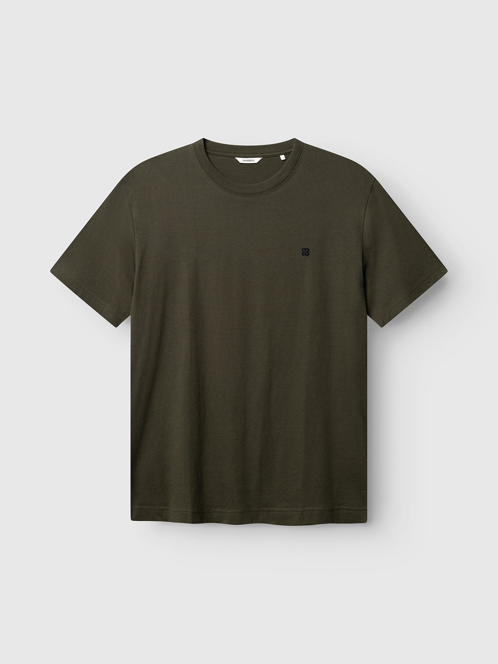 The Gabba GABdune Element GOTS SS T-Shirt in Forest Night is a classic fit, short sleeve t-shirt made from organic cotton, featuring a small, subtle logo on the left chest and displayed against a light gray background.