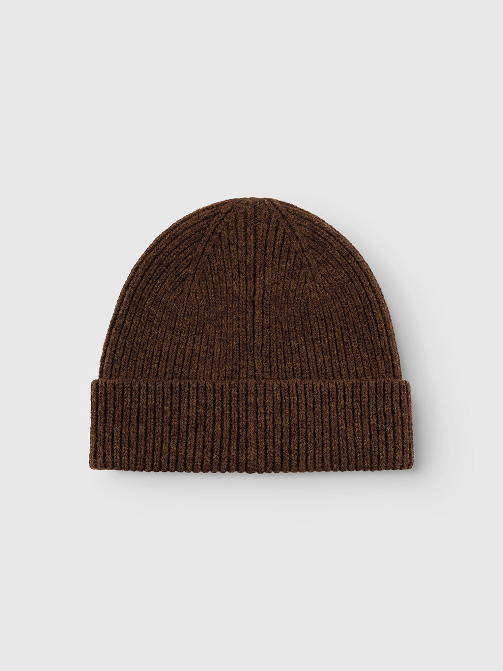 The Gabba GABeast Flash Beanie in Brown Slate is shown against a plain light gray background. This classic winter accessory features a rib-knit, cuffed design and offers a soft, textured appearance.