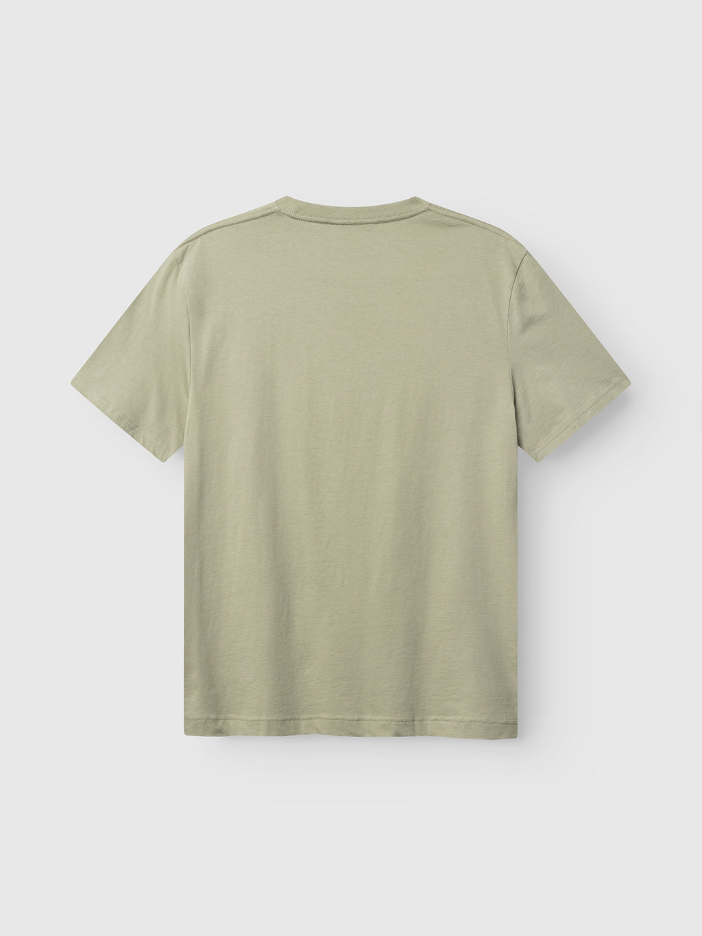 The Gabba GABdune Element GOTS SS T-Shirt in light green, made from organic cotton with a classic fit, is shown from the back and laid flat on a white background.