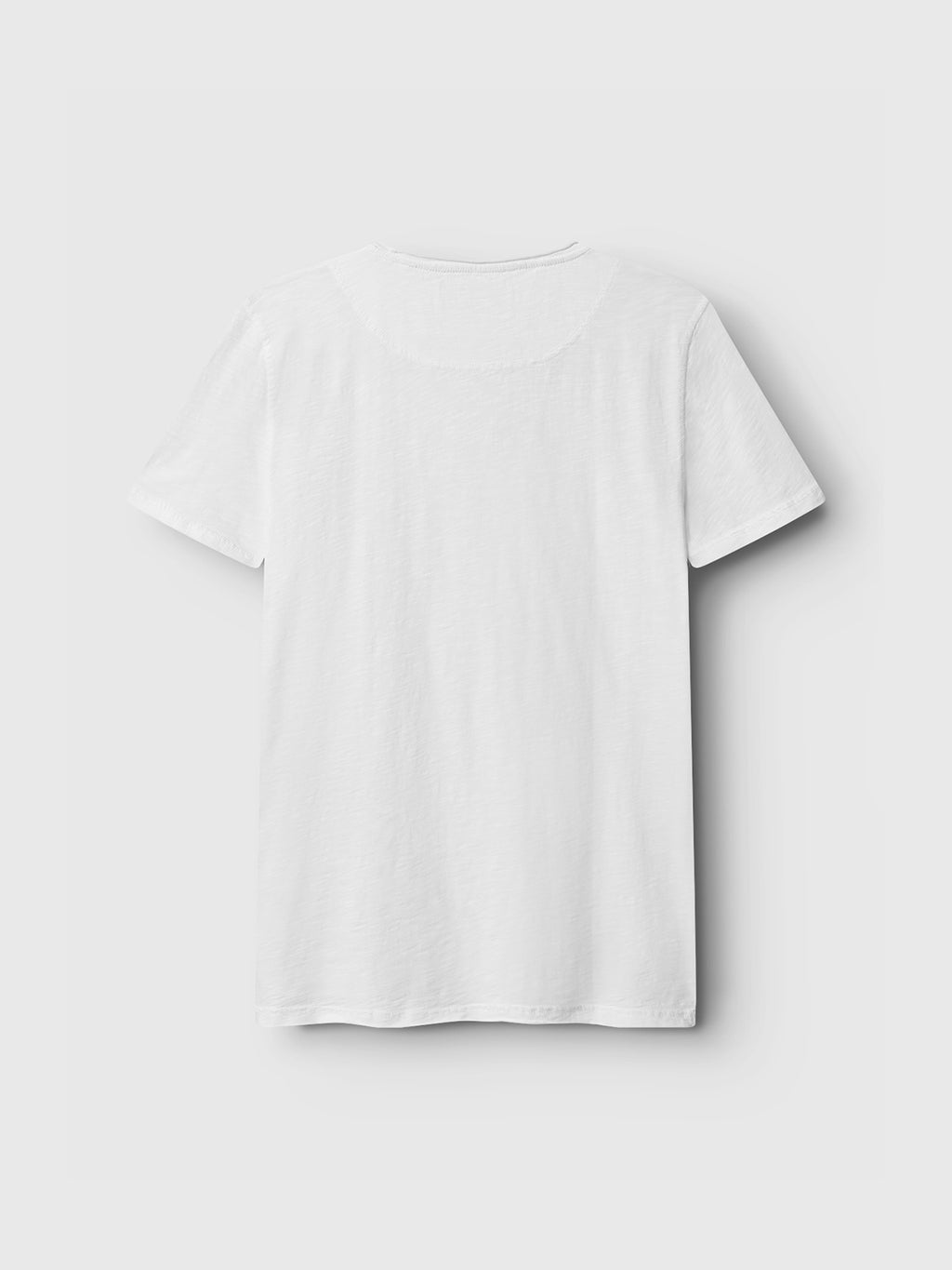 Konrad Straight Slub Tee - White