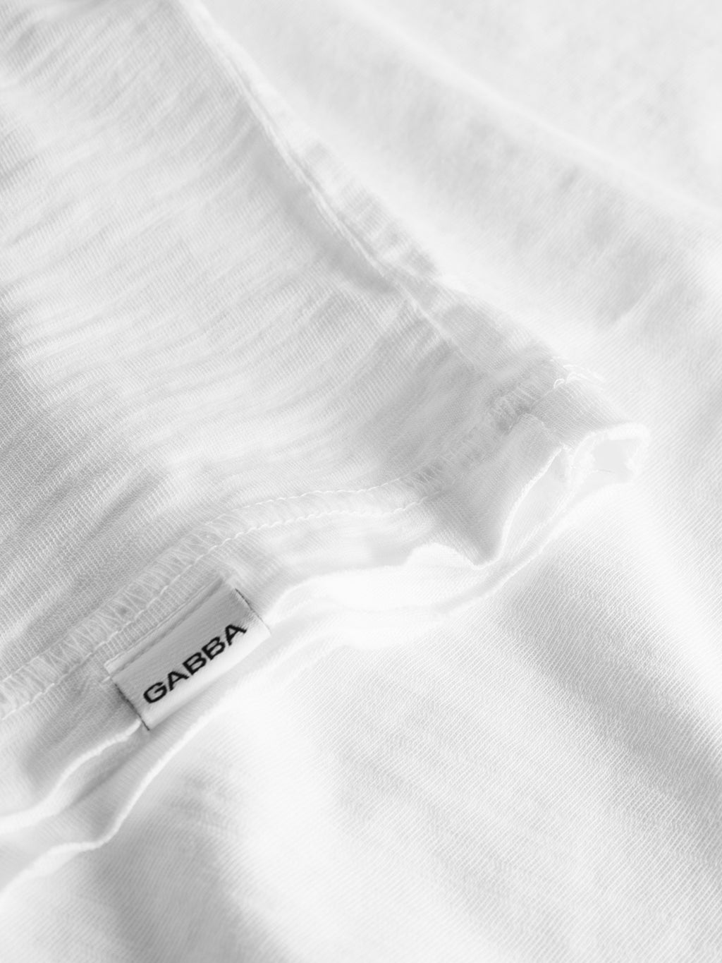 Konrad Straight Slub Tee - White